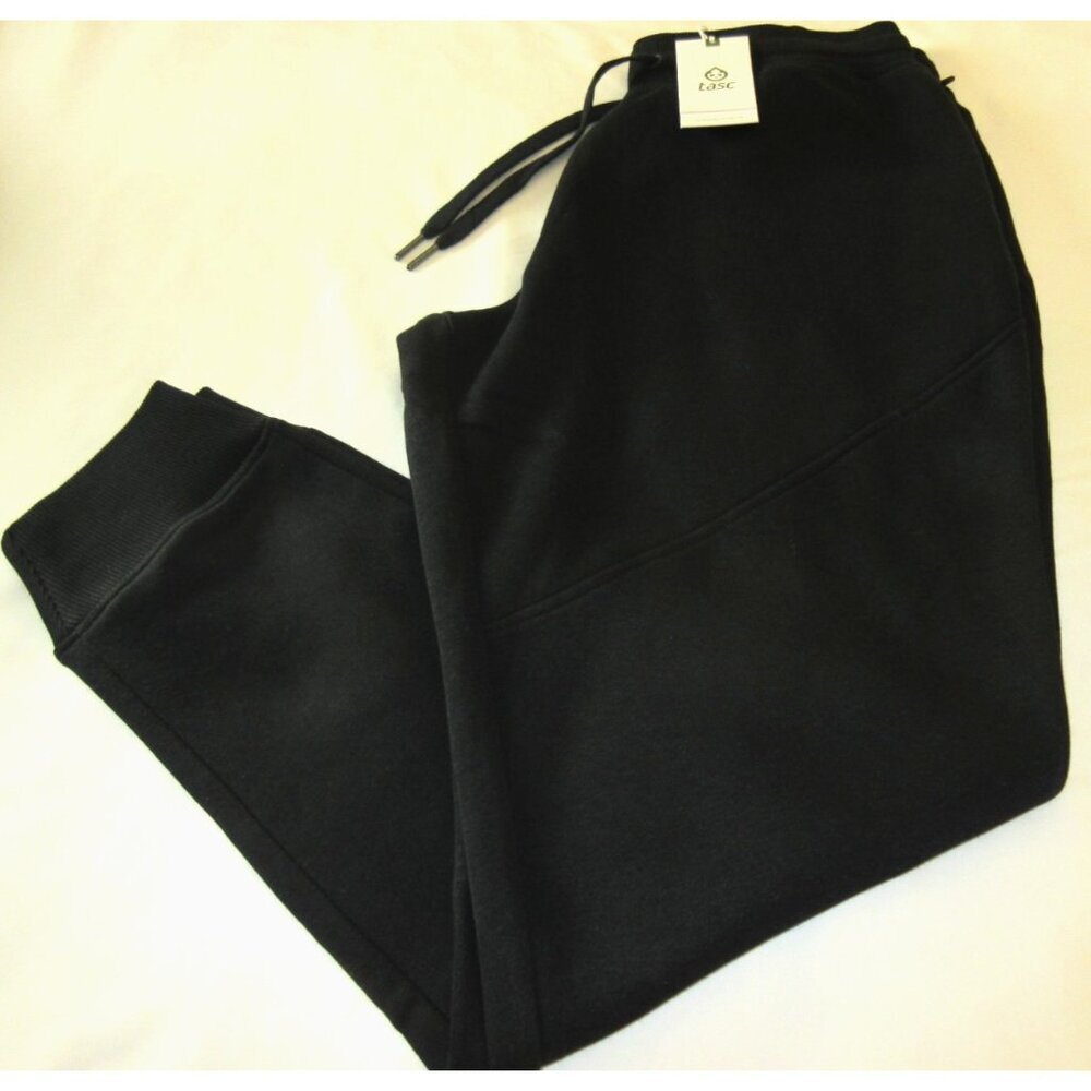 Tasc Performance Women's Legendary Fleece Cotton Jogger Pants Black NWT - Picture 4 of 15